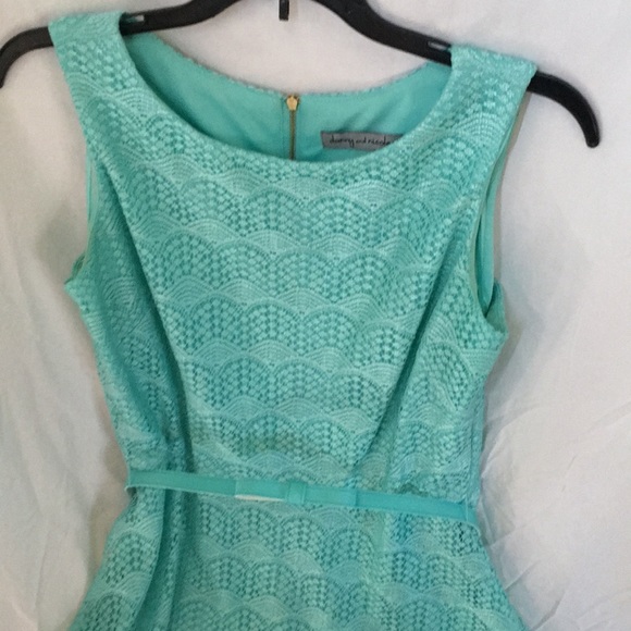Lace Dress. Aqua Mint color. - Picture 2 of 13